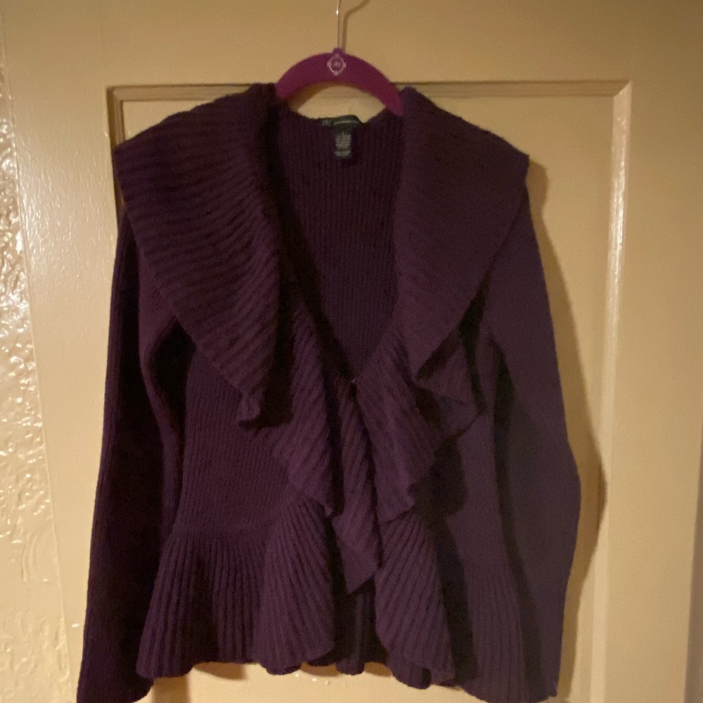 INC  International Concepts Ruffle Sweater